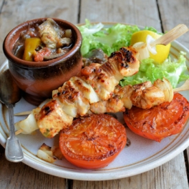 Lemon & Sweet Pepper Chicken Kebabs