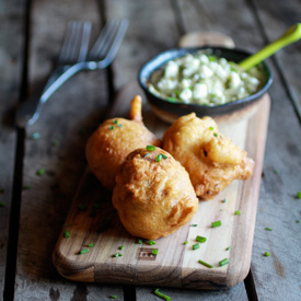 Blue Cheese Lobster Beignets