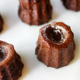 Mini Chocolate-Rum Canneles