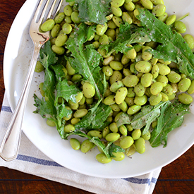 Edamame Salad with Miso Dressing