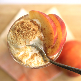 Peach Pie Ice Cream Float