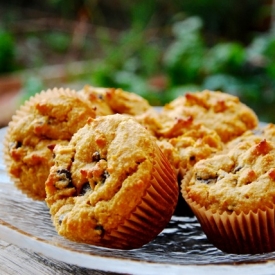 Pumpkin Chocolate Chip Almond Cakes