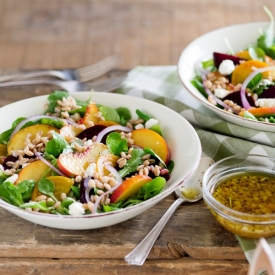 Roasted Beet & Peach Salad