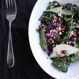 Quinoa Kale Pomegranate Salad