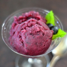 Black Grape and Cognac Sorbet