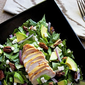 Chicken and Candied Pecan Salad