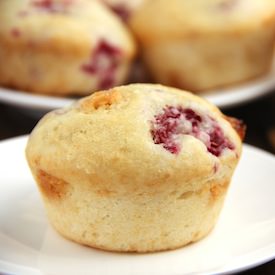 White Chocolate Raspberry Muffins