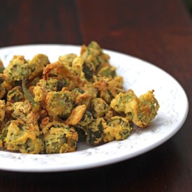 Low Fat Oven Fried Okra