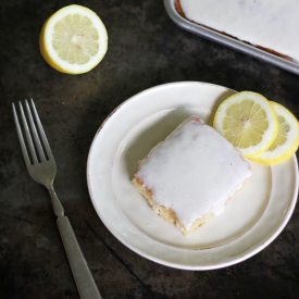 California {Lemon} Sheet Cake