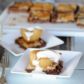 Poached Pears and Pecan Baklava