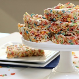 Fruity Pebble Krispies Treats