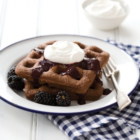 Chocolate Brownie Waffles