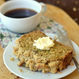 Zucchini Walnut Streusel Bread