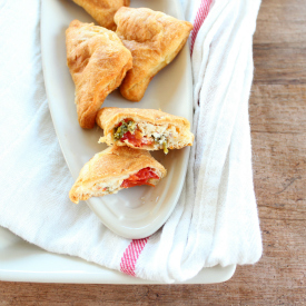 Tomato Basil Cheese Crescent Bites