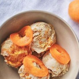 Roasted Apricot, Amaretto Ice-cream