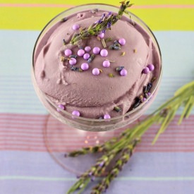 Lavender Vanilla Ice Cream