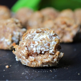 Coconut Banana Bread Bites