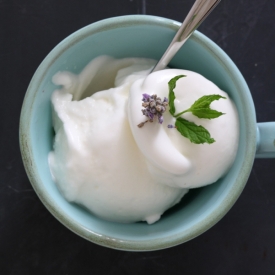 Lavender and Mint Sherbet