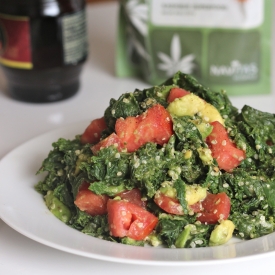 Steamed Kale and Avocado Salad