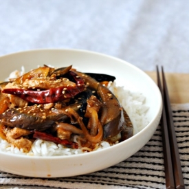 Eggplant Chicken Stir Fry