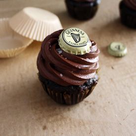 Salted Chocolate Stout Cupcakes