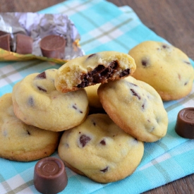 Chocolate Chip Rolo Cookies