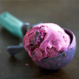 Blackberry Chocolate Chip Ice Cream