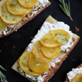 Summer Squash Tartines