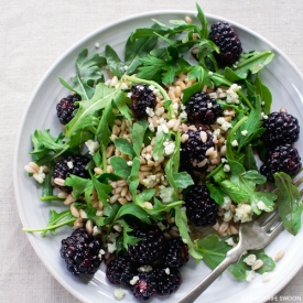 Blackberry, Farro and Arugula Salad