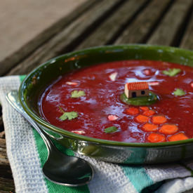 Sprouted Bean and Beet Soup