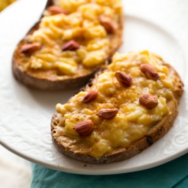 Sweet Mashed Banana Toast