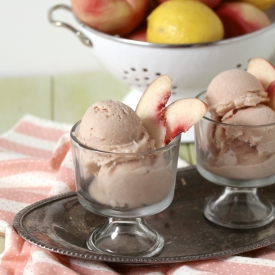 Creamy Peach Sorbet