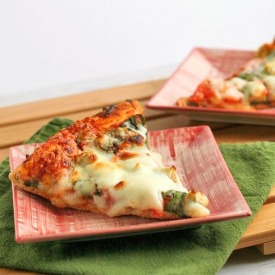 Whole Wheat Spinach Artichoke Pizza