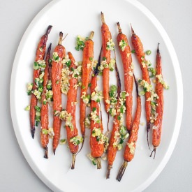 Roasted Carrots with Scallions