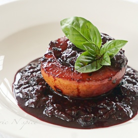 Caramelized Peach and Berry Compote