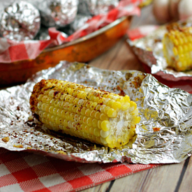 Garlic Roasted Corn on the Cob