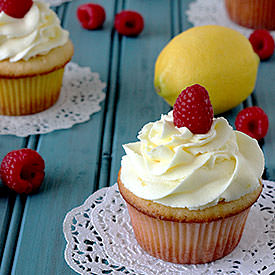 Lemon Raspberry Cupcakes