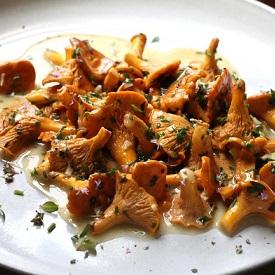 Chanterelles and Herb Butter