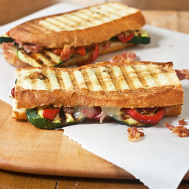 Zucchini & Crispy Prosciutto Panini