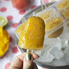 Peach Mango Chia Pops