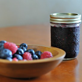 Low Sugar Blueberry Raspberry Jam