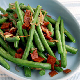 Vegan Green Beans and Bacon