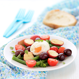 Summer Salad with Poached Egg