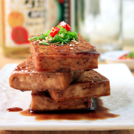 Seared Tofu with Soy-Maple Sauce