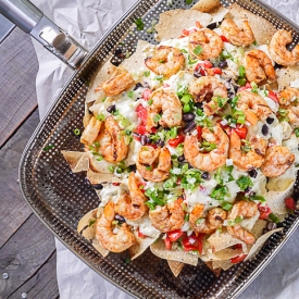 Grilled Shrimp Nachos