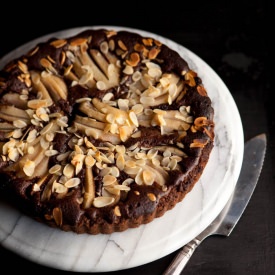 Chocolate and Pear Tart