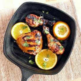 Grilled Chicken w/ Orange Glaze