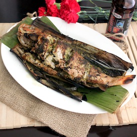 Grilled Snapper in Banana Leaves