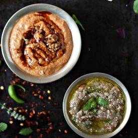 Wholemeal Crackers with Baba Ghanou