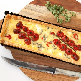 Tomato and Goat Cheese Quiche